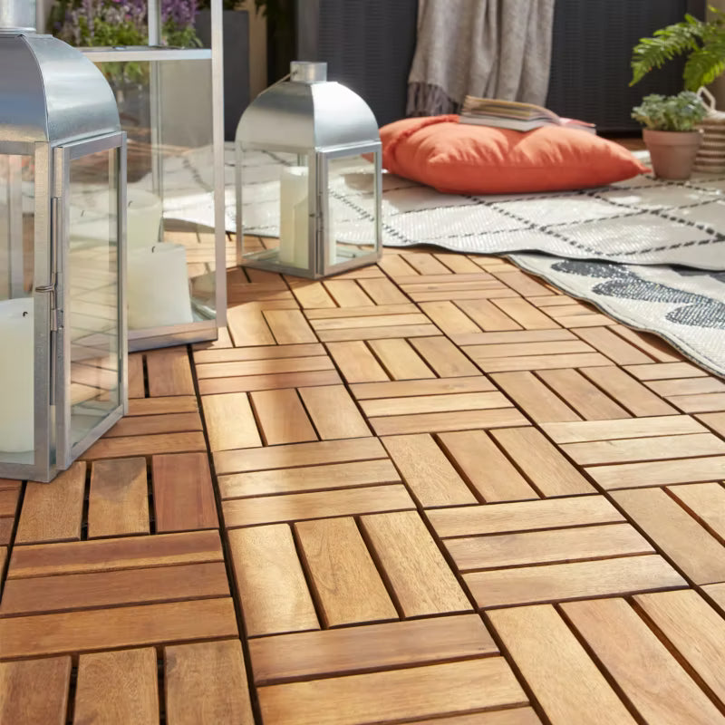 Terrasseflise Lempa 30x30 cm Akacie 4 Stk.