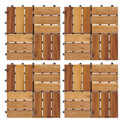 Terrasseflise Lempa 30x30 cm Akacie 4 Stk.