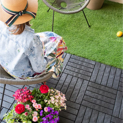 Terrasseflise Natural Stone 30x30 cm Antracit 1,1 m² 12 Stk