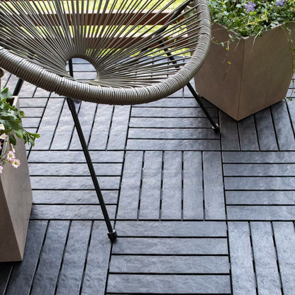 Terrasseflise Natural Stone 30x30 cm Antracit 6 Stk