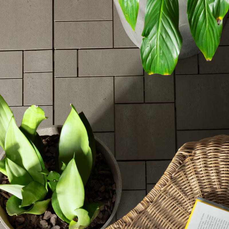 Terrasseflise Stone Mosaic 30x30 cm Lys Brun 6 Stk