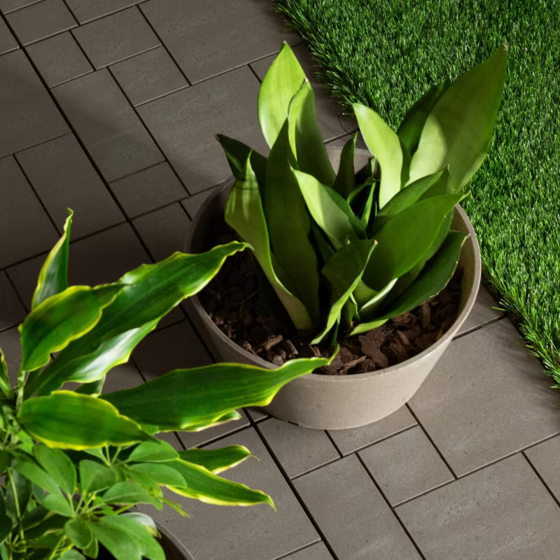 Terrasseflise Stone Mosaic 30x30 cm Lys Brun 6 Stk
