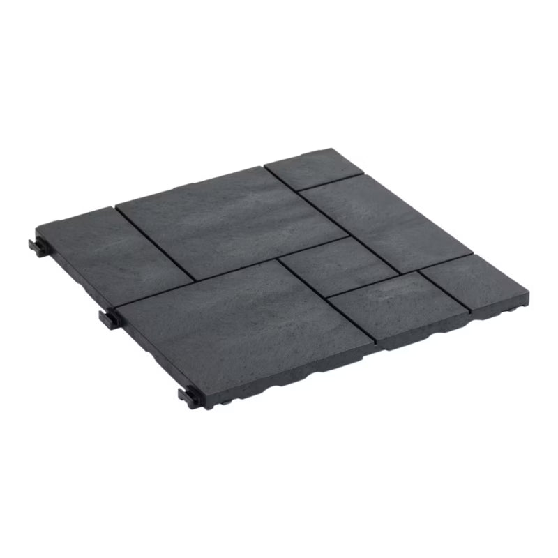 Terrasseflise Vadso 30x30 cm Antracit Gummi