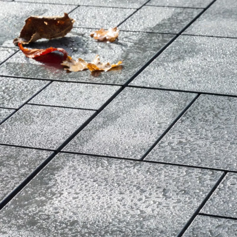 Terrasseflise Vadso 30x30 cm Antracit Gummi