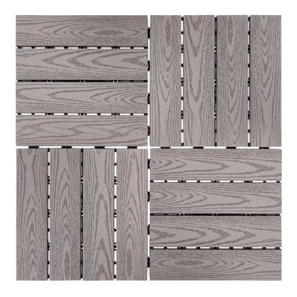Terrassefliser Atessa 30x30 cm WPC Komposit 0,9 m²