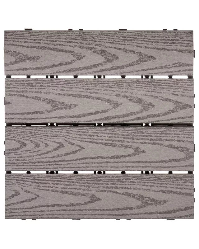 Terrassefliser Atessa 30x30 cm WPC Komposit 0,9 m²