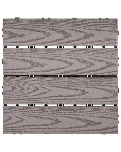 Terrassefliser Atessa 30x30 cm WPC Komposit 0,9 m²