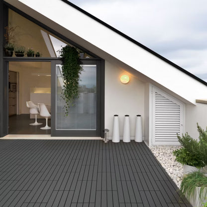 Terrassefliser WPC 60x30 cm Antracit