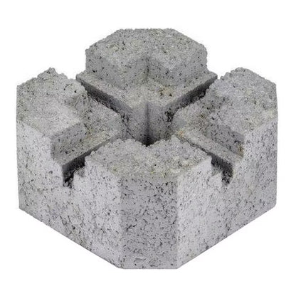 Terrassefod 20x20x10 cm Grå