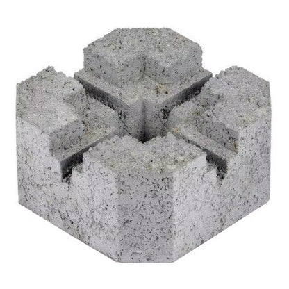 Terrassefod 20x20x10 cm Grå