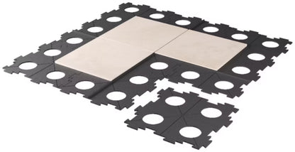 Terrassefod Easy Drop 67x67 cm Sort 6 Stk.