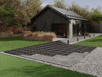 Terrassefod Easy Drop 67x67 cm Sort 6 Stk.