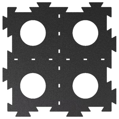 Terrassefod Easy Drop 67x67 cm Sort 6 Stk.
