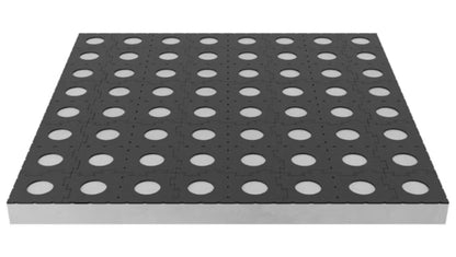 Terrassefod Easy Drop 67x67 cm Sort 6 Stk.