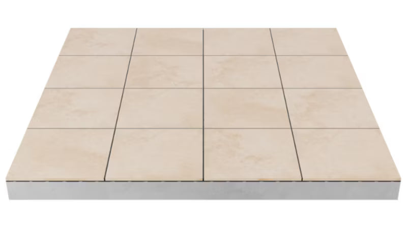 Terrassefod Easy Drop 67x67 cm Sort 6 Stk.