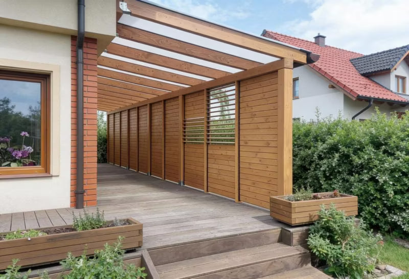 Terrassejalousi Mekanisme 109 cm Sort Stål