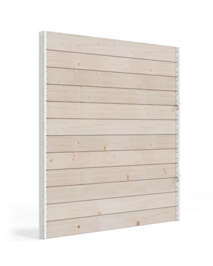 Terrasselameller Gran 110x109 cm Hvid Stål