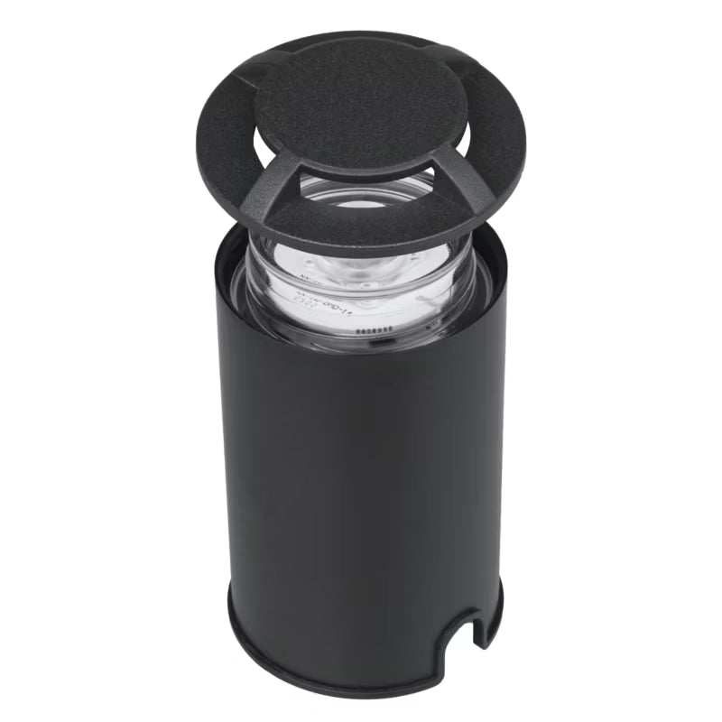 Terrasselampe 6 cm LED 80 lm Varm Hvid Sort
