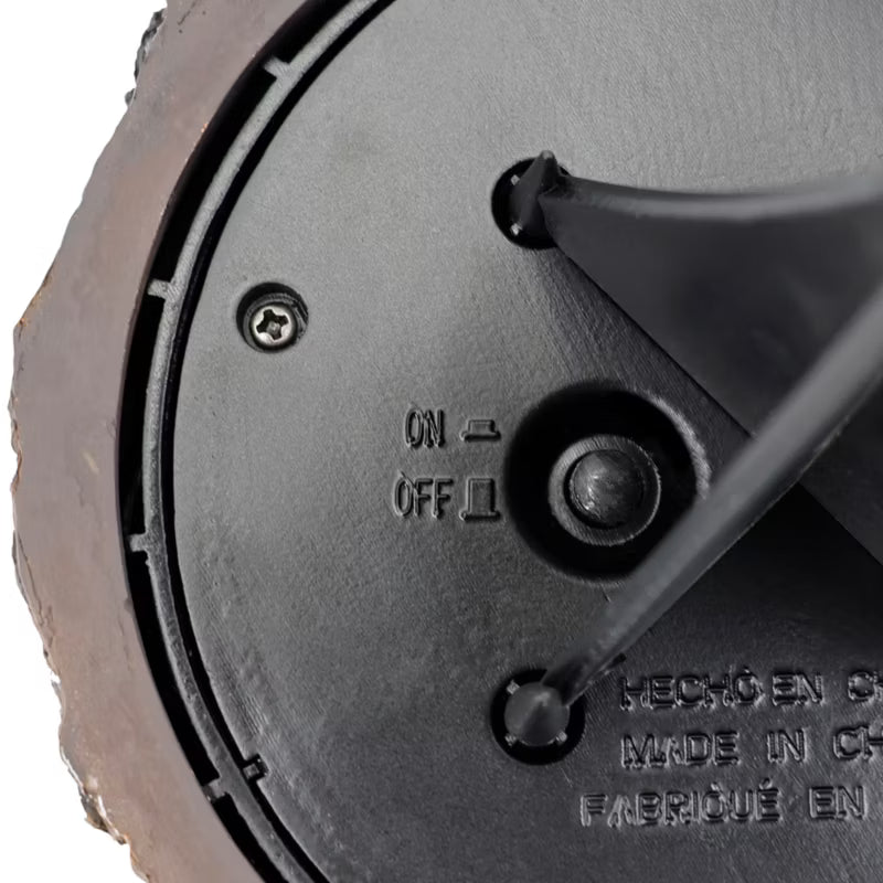 Terrasselampe Solcelle LED Ø13,3 cm Mørkt Træ IP65