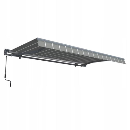 Terrassemarkise 400x300 cm Justerbar Hvid