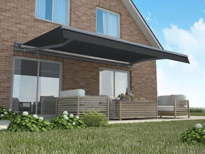 Terrassemarkise Automatisk 450x300 cm Grå