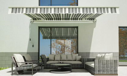 Terrassemarkise Classic 295x250 cm Grå Hvid
