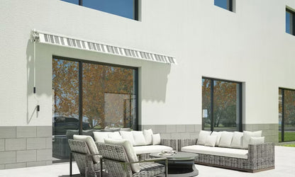 Terrassemarkise Classic 295x250 cm Grå Hvid