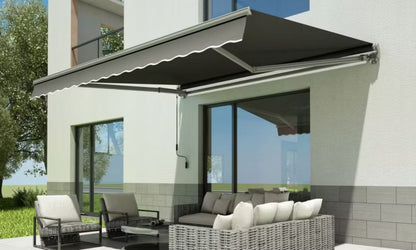 Terrassemarkise Classic 400x300 cm Grå