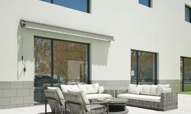 Terrassemarkise Classic 400x300 cm Grå