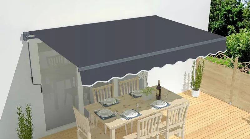 Terrassemarkise CLASSIC 500x300 cm Grå