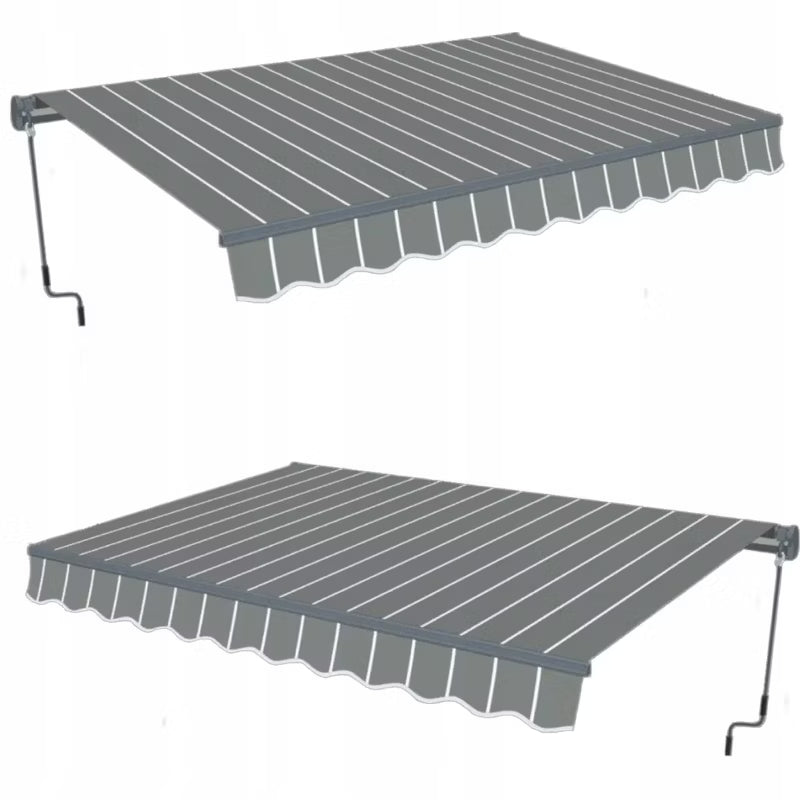 Terrassemarkise CLASSIC 500x300 cm Grå Væghængt