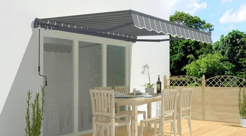 Terrassemarkise CLASSIC 500x300 cm Grå Væghængt