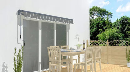 Terrassemarkise CLASSIC 500x300 cm Grå Væghængt