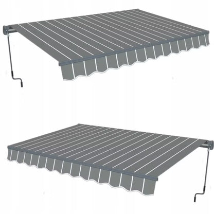 Terrassemarkise CLASSIC 500x300 cm Grå Væghængt