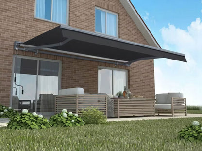 Terrassemarkise Premium 450x300 cm Grå