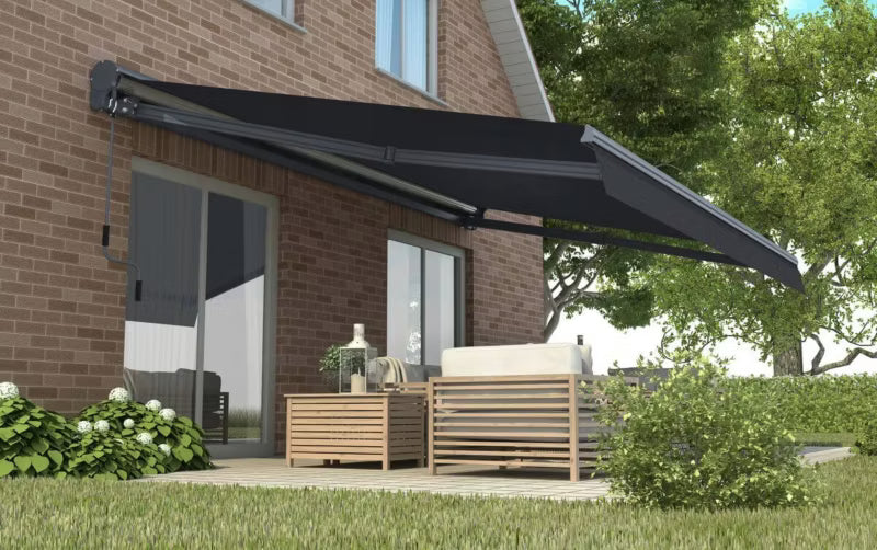 Terrassemarkise Premium 450x300 cm Grå
