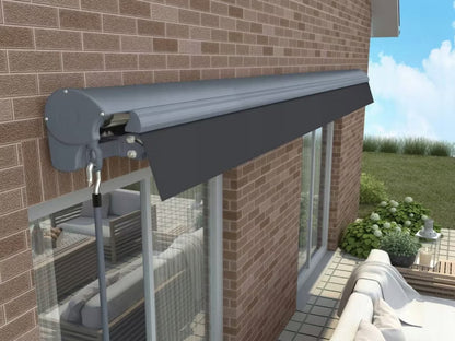 Terrassemarkise Premium 450x300 cm Grå
