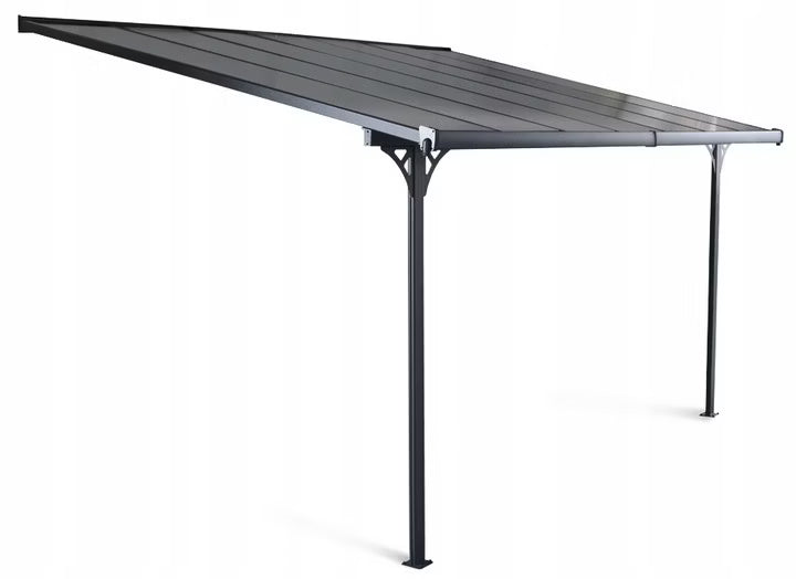 Terrasseoverdækning Atlanta 436x305 cm Grå