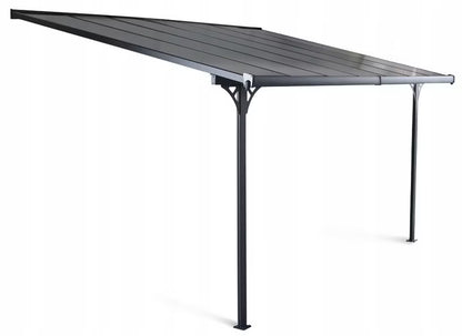 Terrasseoverdækning Atlanta 436x305 cm Grå