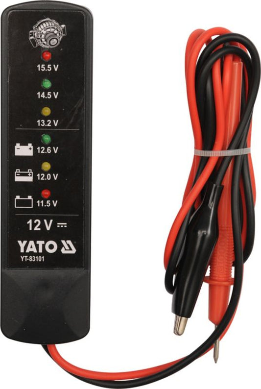 Yato 12 V batteri- og generator-tester
