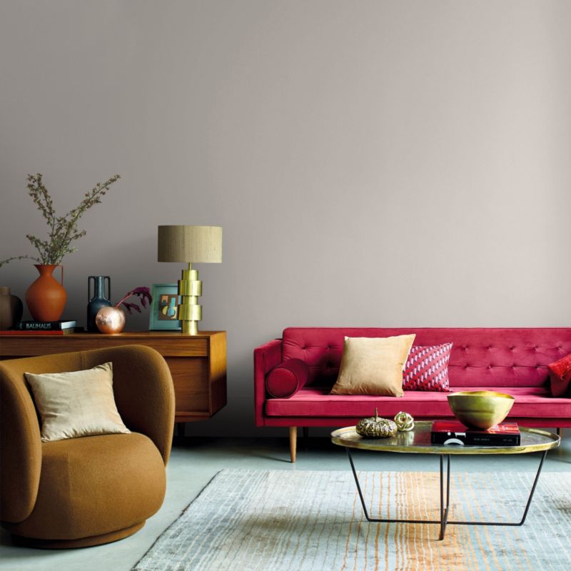 Tester af maling Dulux Ambiance Ceramic beige grå 0,03 l