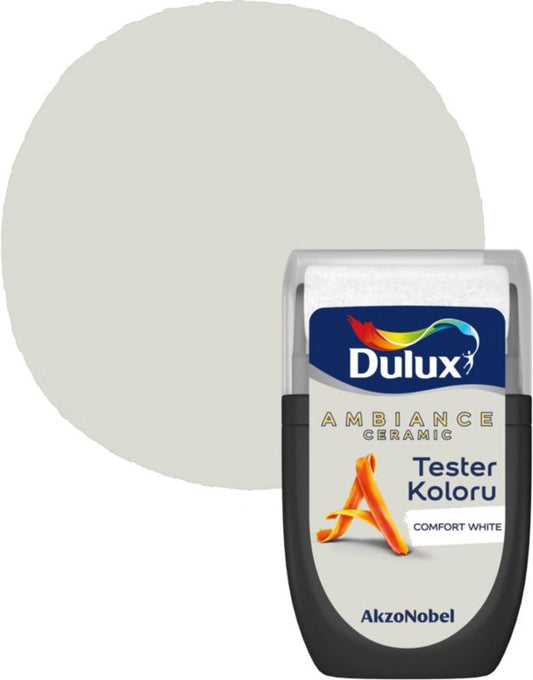 Tester maling Dulux Ambiance Ceramic comfort white 0,03 l