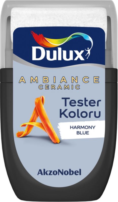 Tester af maling Dulux Ambiance Ceramic harmony blue 0,03 l