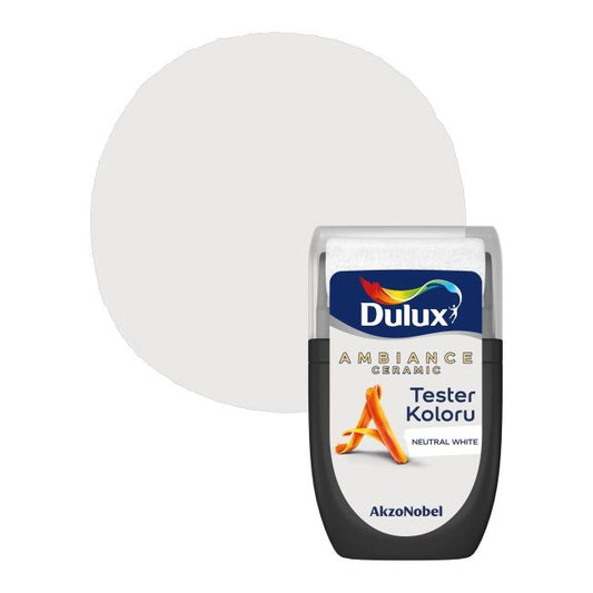 Tester maling Dulux Ambiance Ceramic neutral hvid 0,03 l