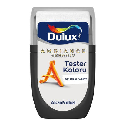 Tester maling Dulux Ambiance Ceramic neutral hvid 0,03 l
