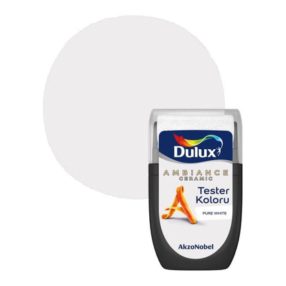 Dulux Ambiance Ceramic ren hvid malingstester 0,03 l