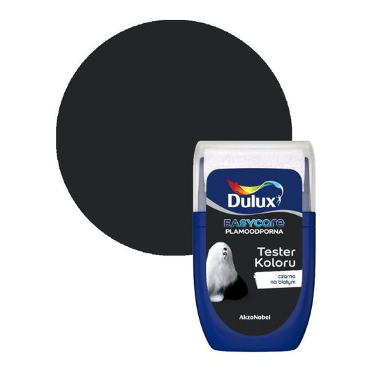 Dulux EasyCare malingstester sort på hvid 0,03 l