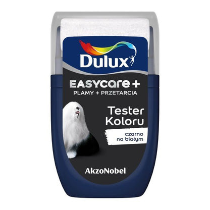 Dulux EasyCare malingstester sort på hvid 0,03 l