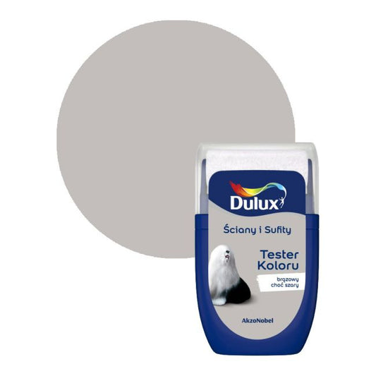 Dulux tester til vægge og lofter i farven brun men grå 0,03 l