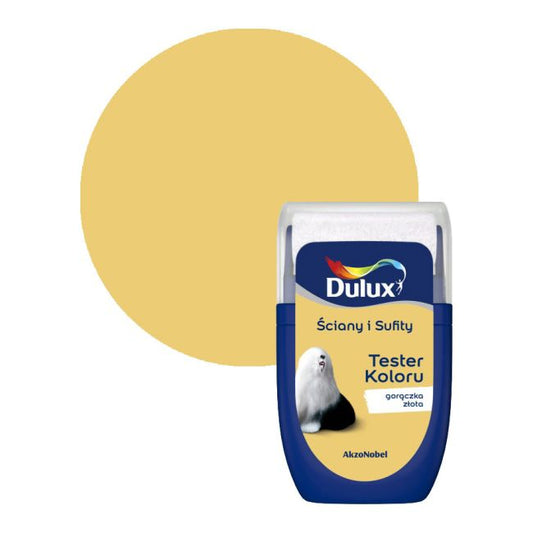 Dulux testmaling til vægge og lofter i farven Guldfeber 0,03 l
